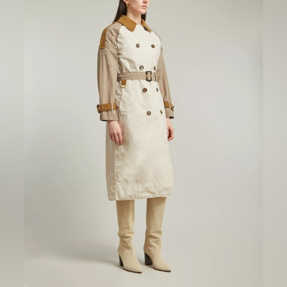 Barbour Ingleby Shower-Proof Trench Coat Sz 10 NWT